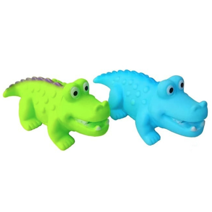 Jual Buaya Karet Pencet Bunyi Lucu B849 - Mainan Mandi Anak Bayi - Kota