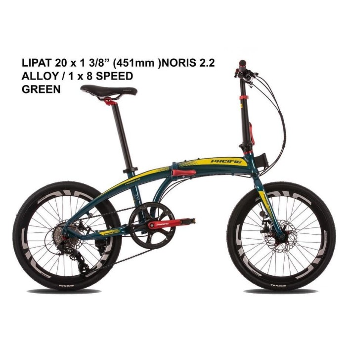 Jual Sepeda Lipat Folding Bike Pacific Noris 2.2 KHUSUS ...