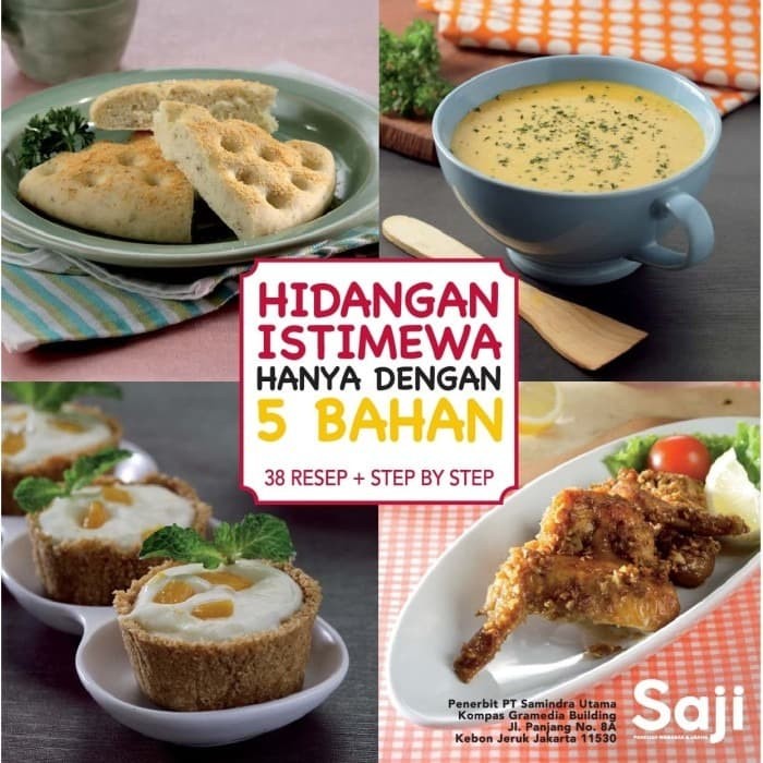 Jual BUKU RESEP MASAKAN HIDANGAN ISTIMEWA HANYA DENGAN 5 BAHAN ORIGINAL