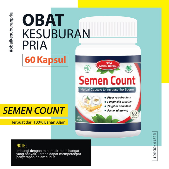 Jual Obat Herbal Kesuburan Pria SEMEN COUNT Penambah Penyubur Sperma