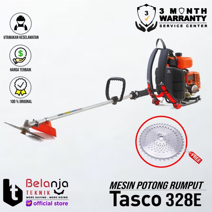 Promo Mesin Potong Rumput Gendong Tasco 328e Brush Cutter ...