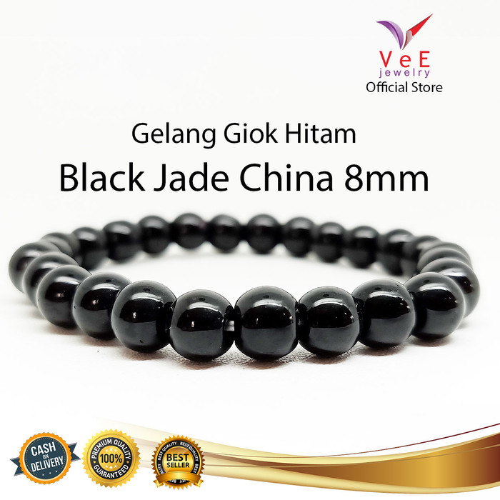 Promo Gelang Batu Giok  China  Asli Hitam  VeE Gelang Pria 