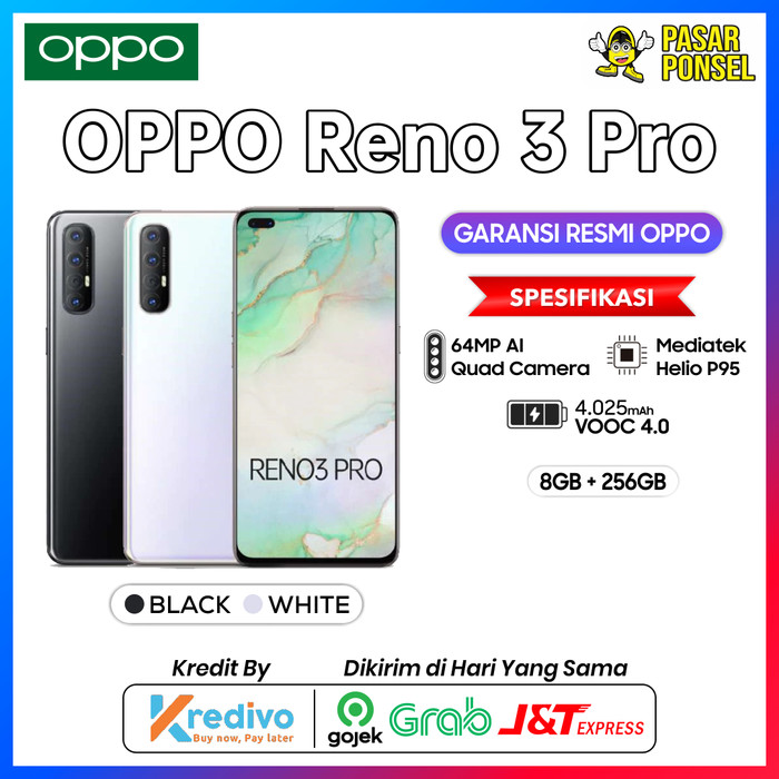 Jual HP OPPO RENO 3 PRO 8/256GB GARANSI RESMI TERMURAH SESURABAYA