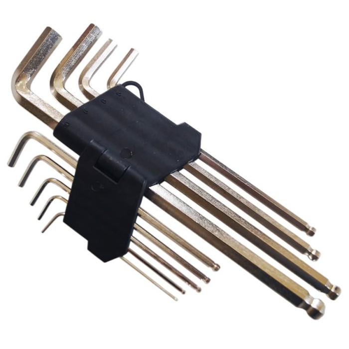 Jual Kunci L Pendek 9 Set Piece Ball Point Hex Key 0190