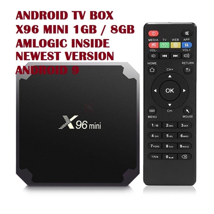 Jual ANDROID TV BOX X96 MINI 4K Ram 1GB ROM 8GB ANDROID 9