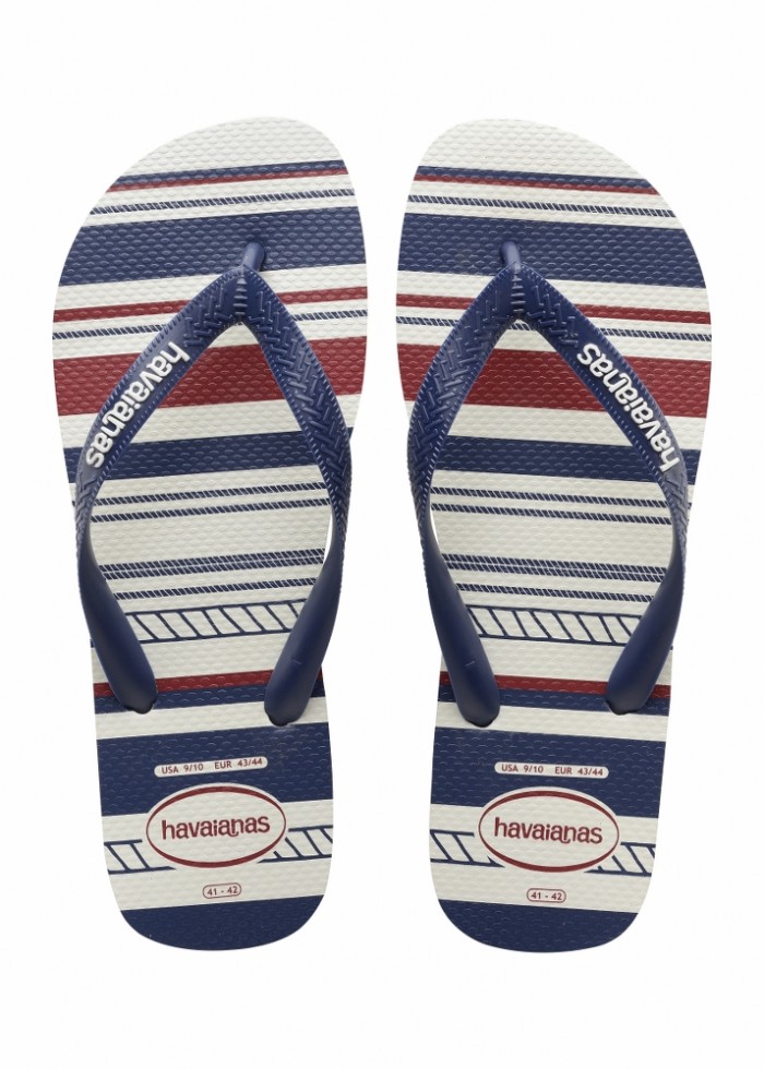 Foto Produk Havaianas Top Nautical 5035-Blanco/Marinho - Maroon, 45-46 dari Havaianas Official Shop