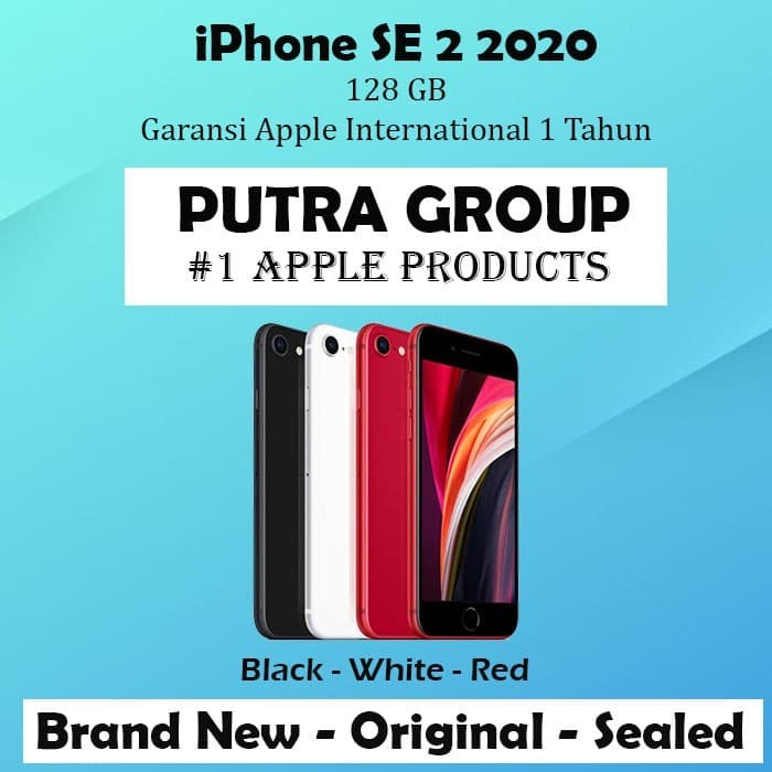 Jual (NEW) iPhone 128GB SE 2 2020 Black - White Red ...