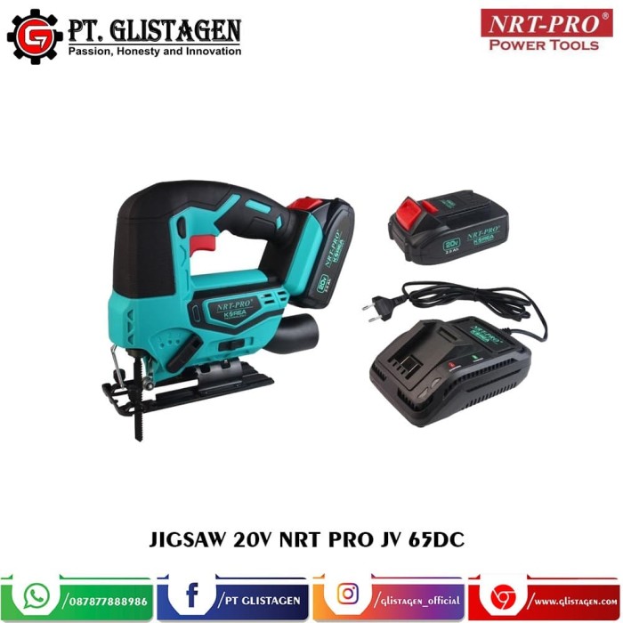 Jual Mesin gergaji Jigsaw baterai Cordless 20 V NRT - PRO