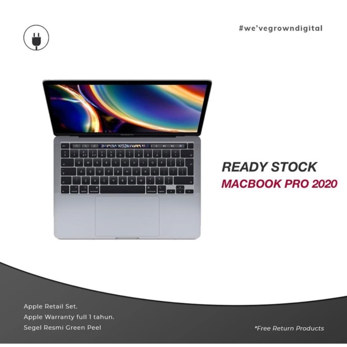 Jual Macbook Pro 2020 13 Touch Bar Mwp52 Mwp82 2 0ghz 4c I5 16gb 1tb Grs Apple Inter Space Grey Jakarta Barat Digitalife Indonesia Tokopedia