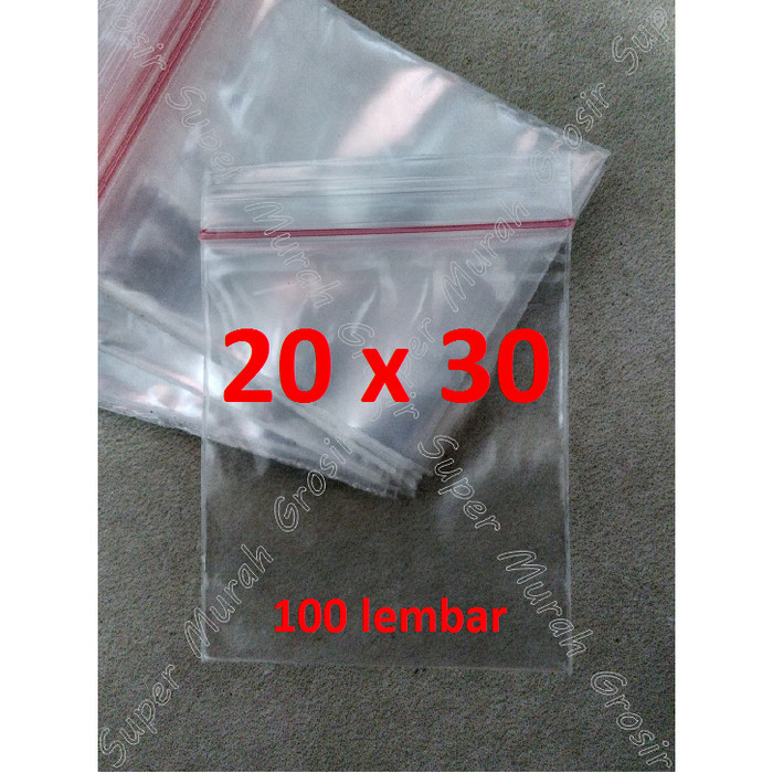 Jual Plastik Klip 20 x 30 cm Plastic Clip Seal Zipper Bag