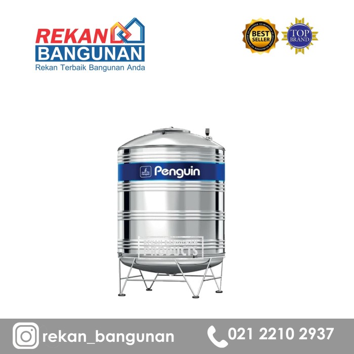 Jual Promo Tangki Penguin TBSK 1500 Liter Stainless Steel ...