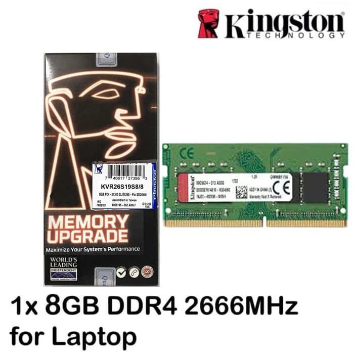 Jual Ram Sodimm Kingston DDR4 8gb 2666 for laptop - Kota Surabaya