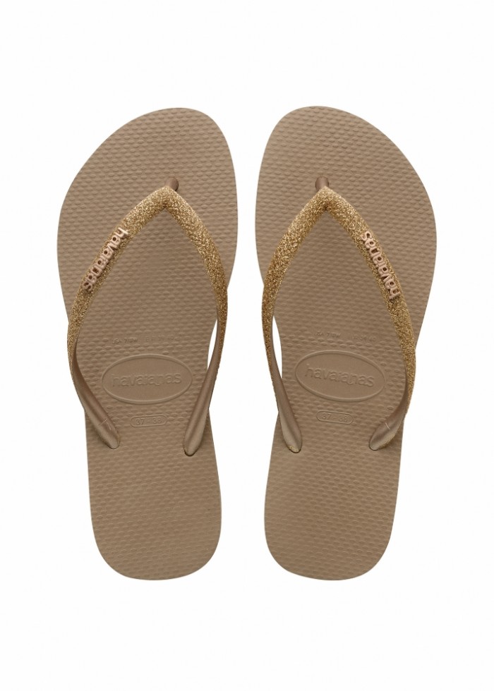 Foto Produk Havaianas Slim Glitter Fc 3581-Rose Gold - Sandal Wanita - Perak Emas, 39-40 dari Havaianas Official Shop