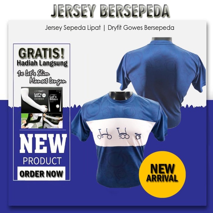 Jual Jersey Sepeda  Lipat  Baju  Kaos Gowes Lengan Pendek 