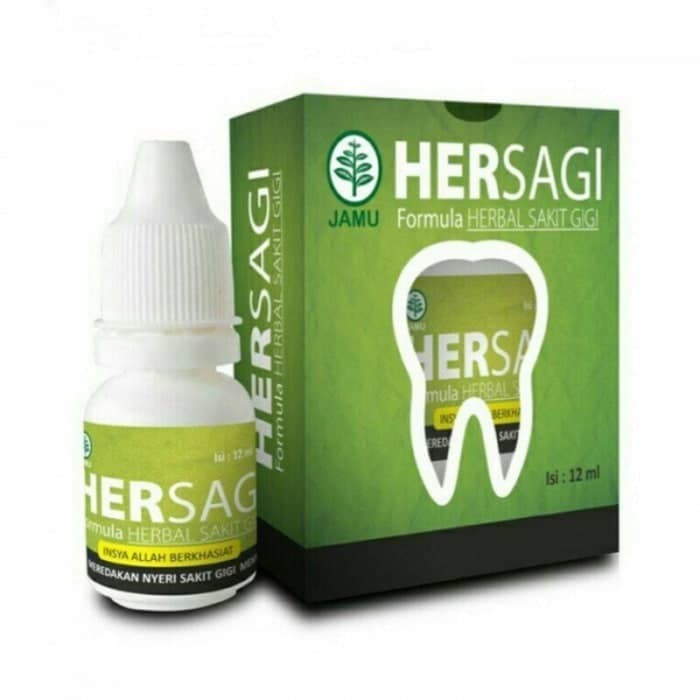 Jual HERSAGI Obat Sakit Gigi Berlubang Gusi Bengkak Herbal ...