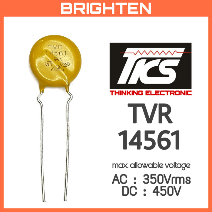 Jual TKS Zinc Oxide Varistor TVR14561 350VAC 450VDC Kota Bandung