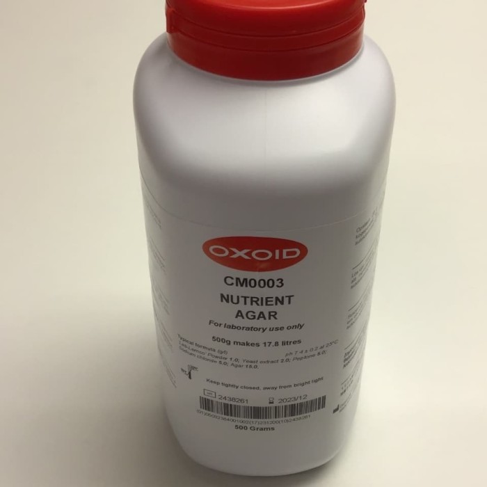 Jual Oxoid CM0003 Nutrient Agar (NA) 500 gr for Laboratory Jakarta