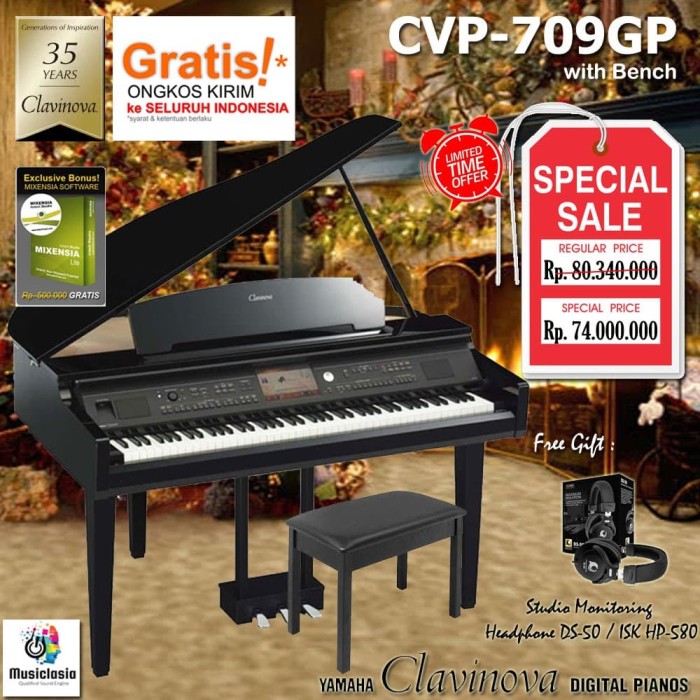 Jual Yamaha Clavinova CVP 709GP / CVP709 GP / CVP709GP / CVP 709 GP