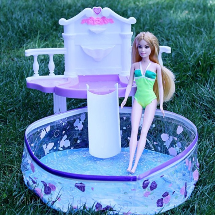 barbie pool set