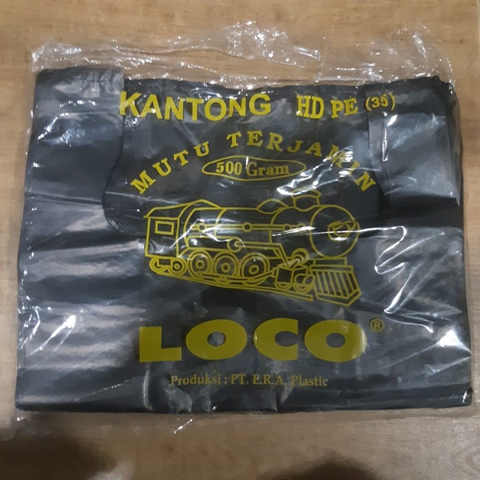 Jual Kantong Plastik LOCO uk. 35x55 HD PE (500 Gram) - Tebal - Jakarta