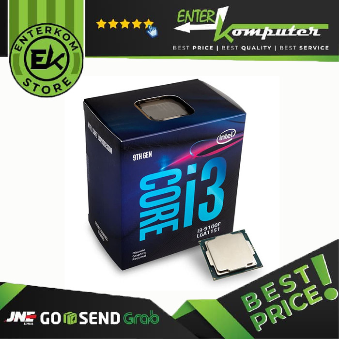 Intel Core i3-9100F 3.6Ghz Up To 4.2Ghz - Cache 6MB [Box] Socket