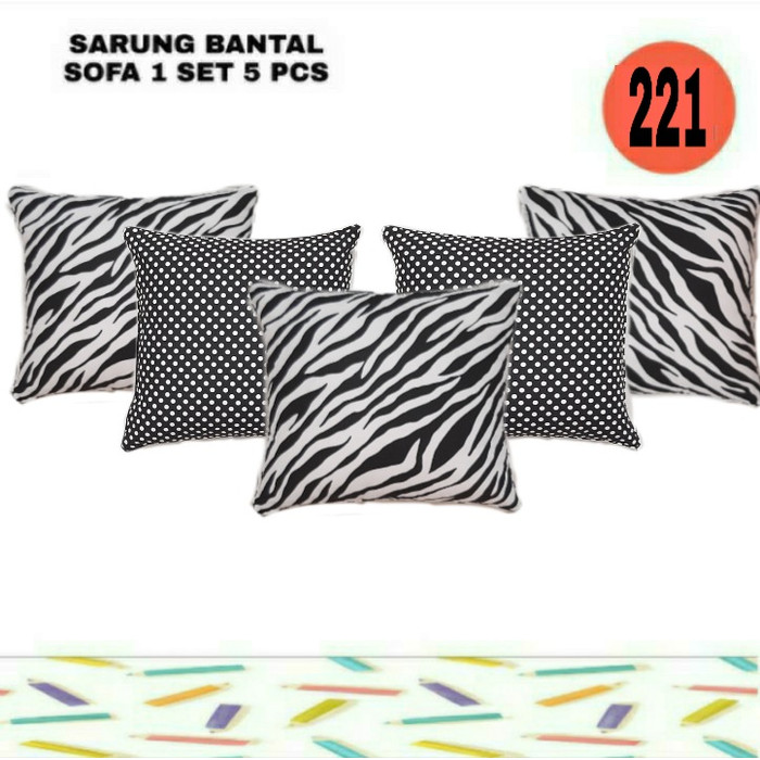 Jual sarung bantal sofa 40 x 40  set 1 221 Kota 