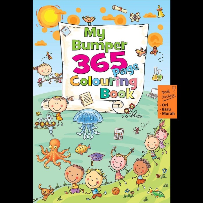 Jual (Ready Stock) Buku Gambar Mewarnai My Bumper 365 Page ...