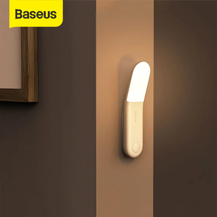 Jual BASEUS LAMPU  DINDING SENSOR  OTOMATIS MALAM TIDUR 