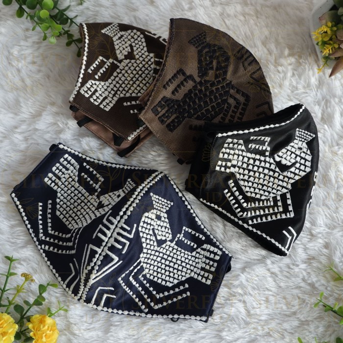 Jual Masker  Cantik Kain  Bordir  Masker  Bordir  Motif  