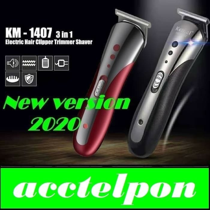 Jual Mesin  Cukur  Kemei  KM 1407 Clipper  3 in1 Alat cukur  