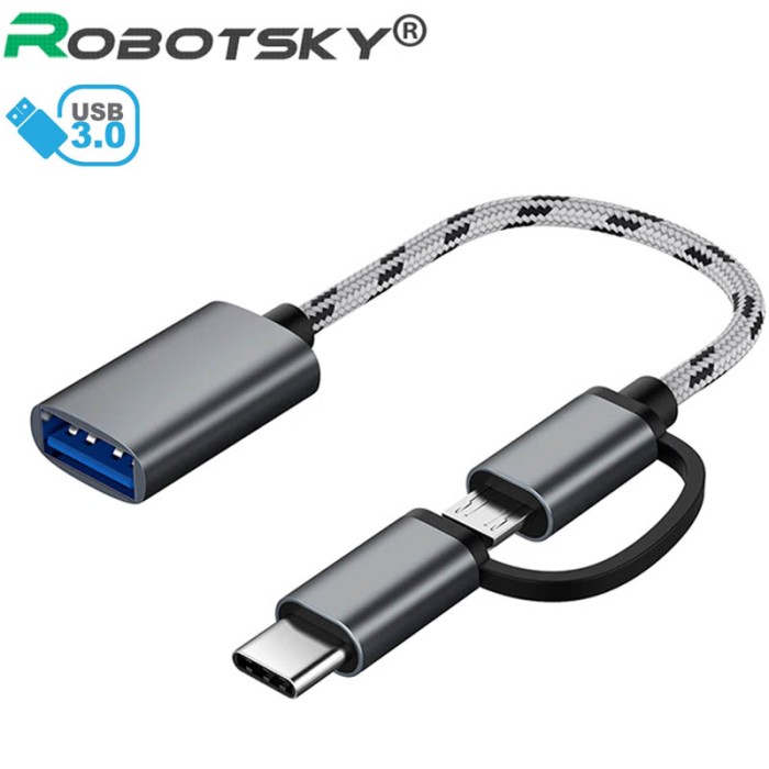 78C5 USB3.1 Type-C Male to Micro USB Female Converter USB-C Adapter Konverter.