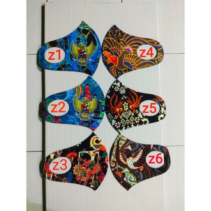  Jual  Masker  Scuba Motif Tenunan Batik  Nusantara Pancasila 