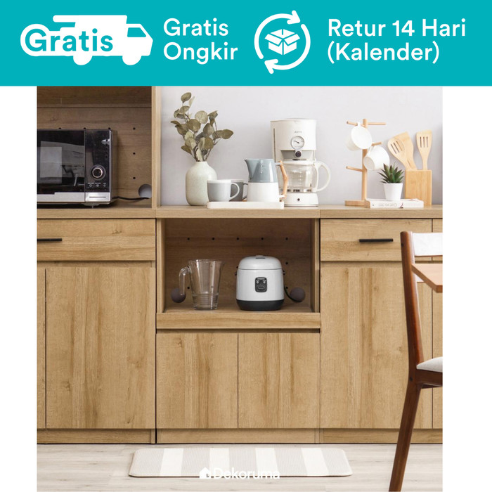 Promo Dekoruma  Kiva Small Cabinet Lemari Dapur Bawah 2 