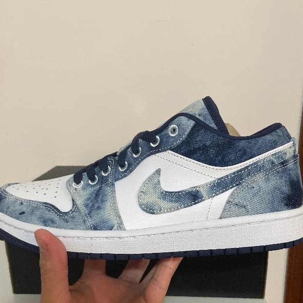 nike air jordan 1 low se washed denim