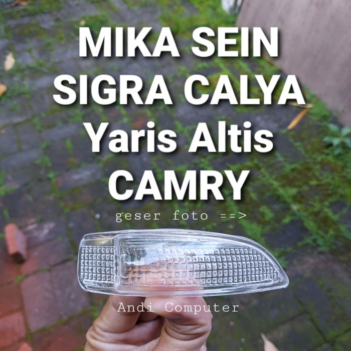 Foto Produk Mika Kaca Lampu Sein Sen Cover Spion Calya Sigra 1pcs Kualitas TOP - Kiri Supir dari Andi Computer