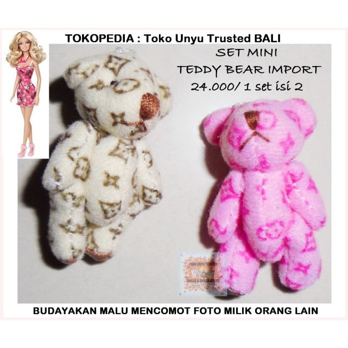 barbie doll and teddy bear