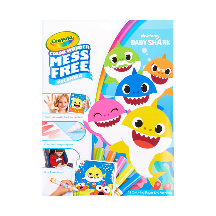 Download Jual Crayola Color Wonder Mess Free Baby Shark Coloring Pages & Markers - Jakarta Barat ...