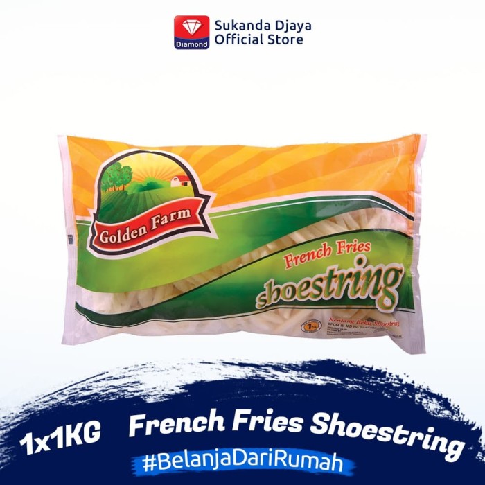 Jual Golden Farm French Fries Frozen Shoestring Kentang Beku 1 kg