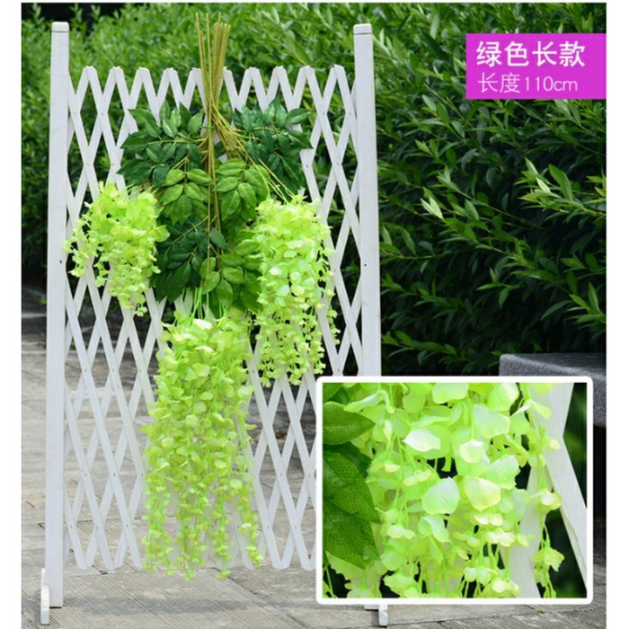 Jual DAUN WISTERIA DAUN JUNTAI DAUN RAMBAT BUNGA PLASTIK ARTIFICIAL