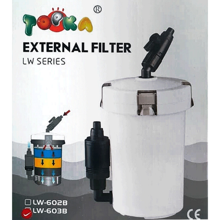 Jual TOPKA Canister External Filter Aquarium Aquascape TOPKA LW 603 B