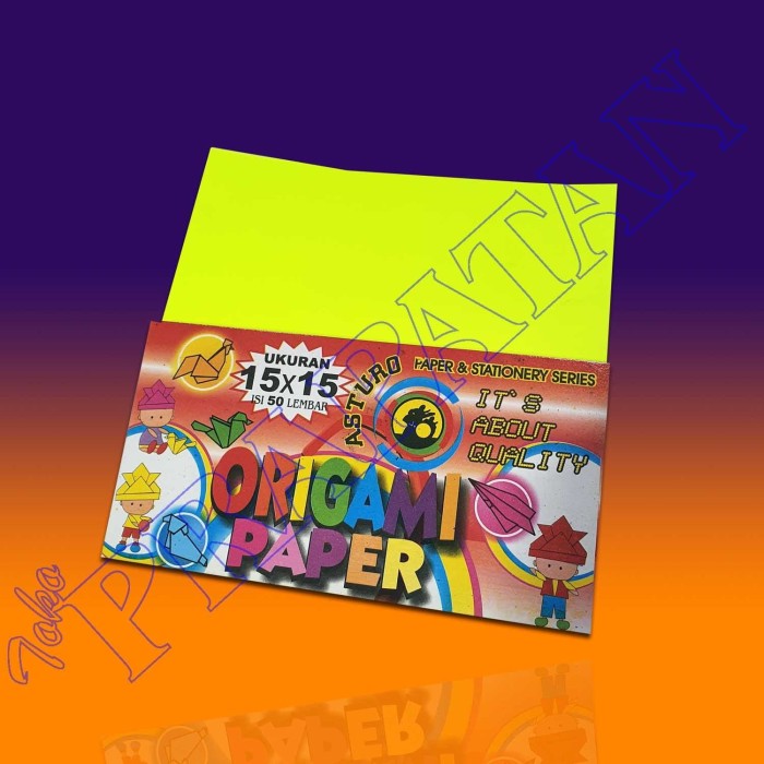 Jual Kertas Lipat Origami 15 x 15 cm Origami Paper Jual Kertas Lipat Origami 15 x 15 cm Origami Paper