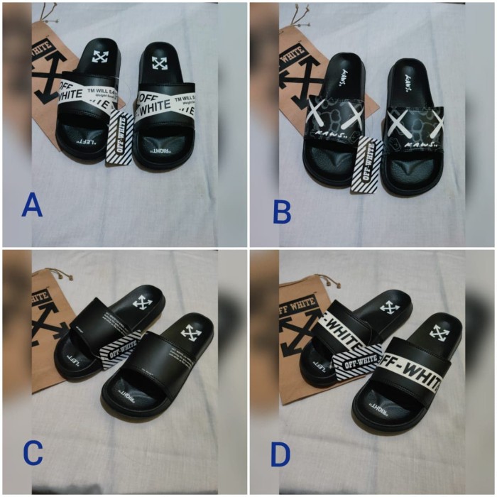 Jual Sandal slop pria wanita off white - Kab. Bandung