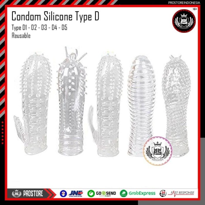 Jual Kondom Duri Silikon D1 D2 D3 D4 D5 Reusable 