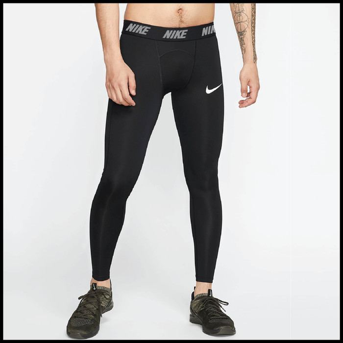 Jual Celana  Legging  Pria  Nike Legging  Cowok Hitam Nike Pro 