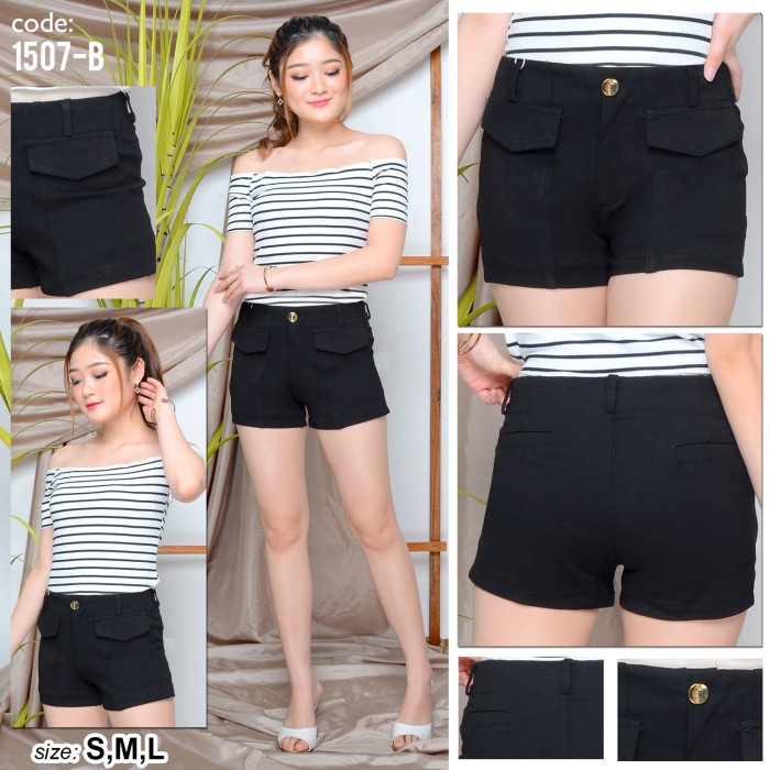 high waisted casual shorts