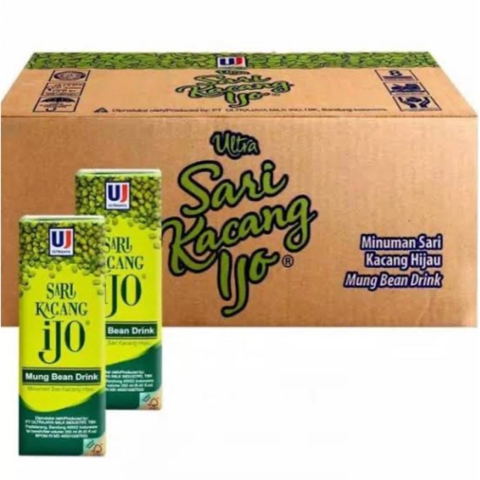 Jual Ultra Sari Kacang Hijau 1 Karton isi @24x250 ML - Jakarta Utara