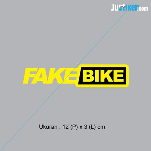 Jual Sticker Fake Bike Logo 12x3cm Model Faketaxi Jakarta Utara Justiker Tokopedia
