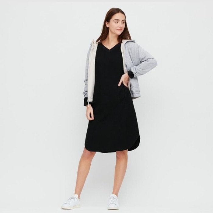 gaun waffle uniqlo