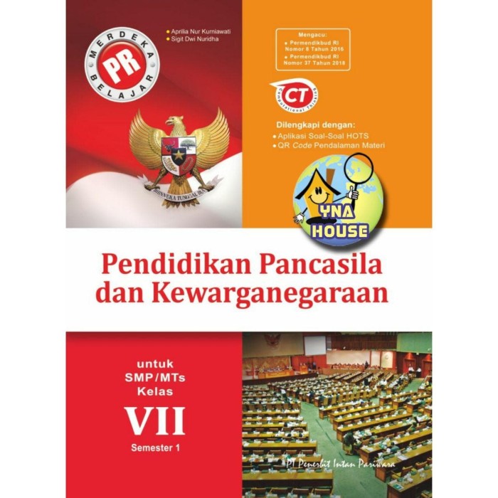 Jual Buku Pr Pkn Smp Mts Kelas Vii 7 Semester 1 Intan Pariwara Kota