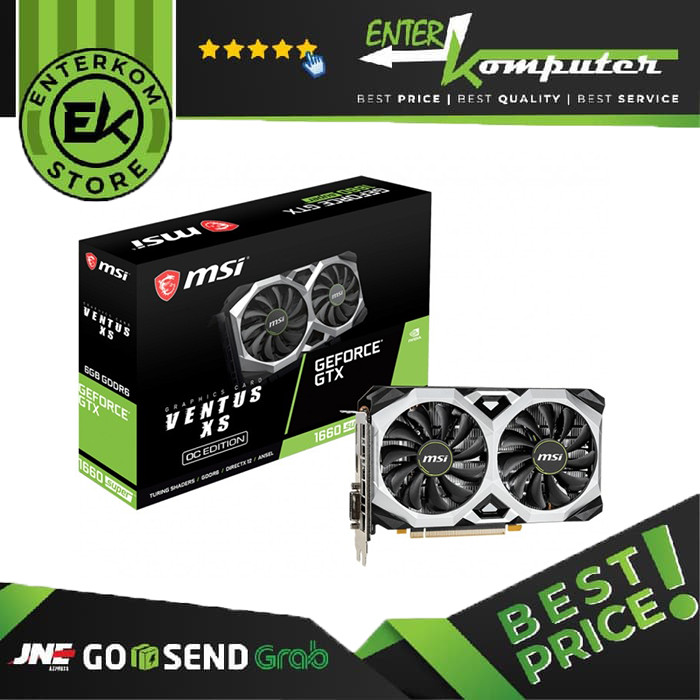 MSI Geforce GTX 1660 SUPER 6GB DDR6 - Ventus XS OC - Enterkomputer